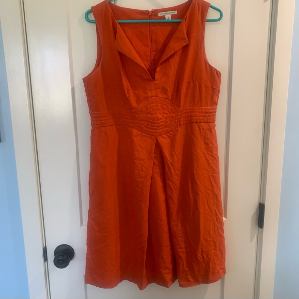 Banana Republic Orange Sleeveless Dress size:10